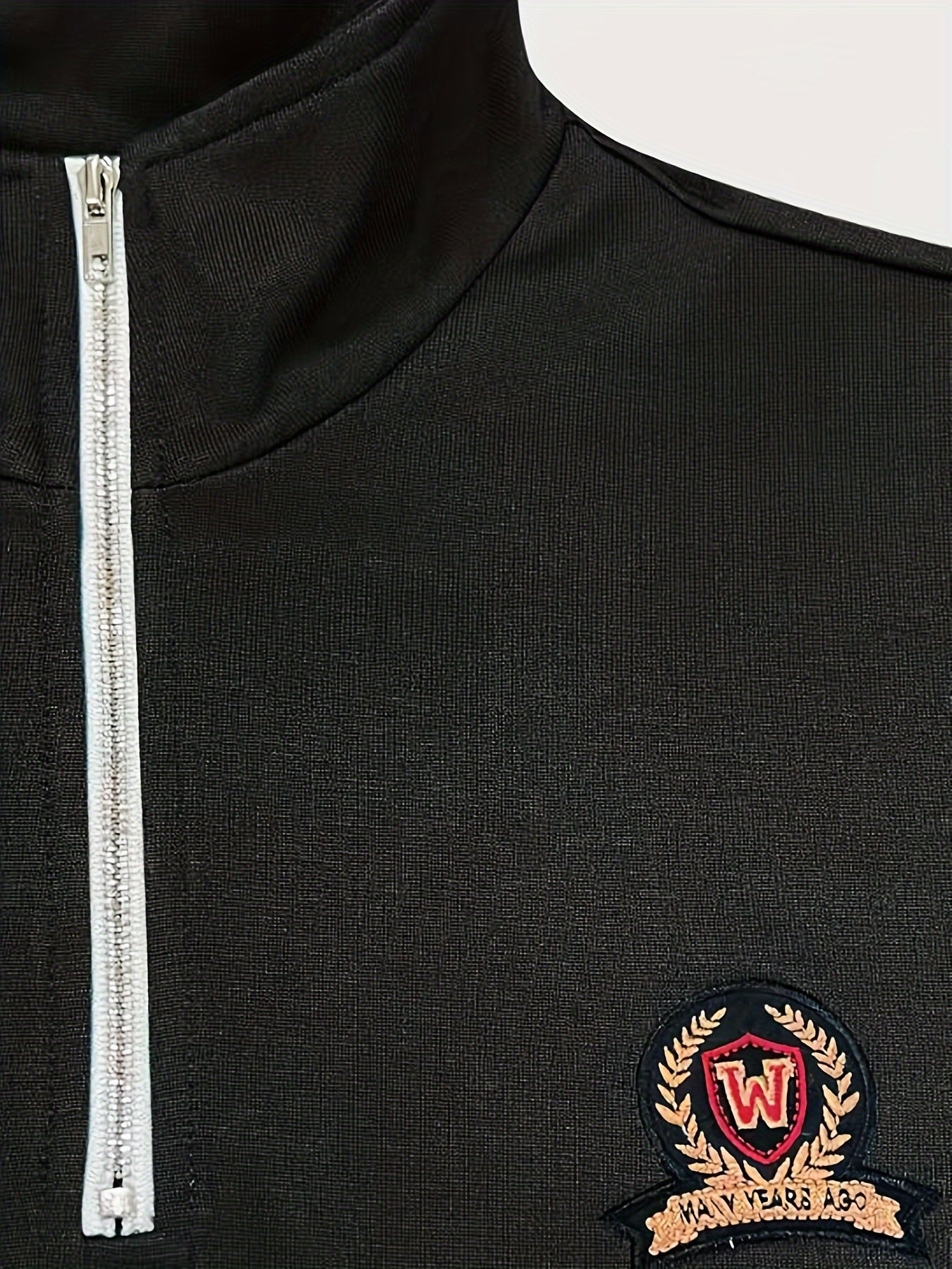 Мужская полиэстеровая толстовка на молнии с логотипом Rose, воротник-стойка, повседневная, весна, осень