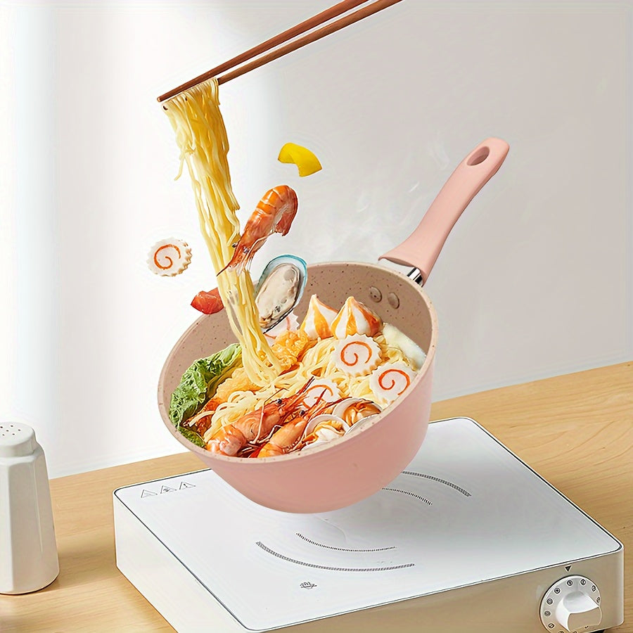 Pushti yopishqoq bo'lmagan alyuminiy idish-to'plami - 5 dona bardoshli, oson tozalanadigan qozonlarni o'z ichiga oladi. Isiga chidamli va sog'lom ovqat tayyorlash uchun idish-tovoq tozalash mashinasida yuvish mumkin.