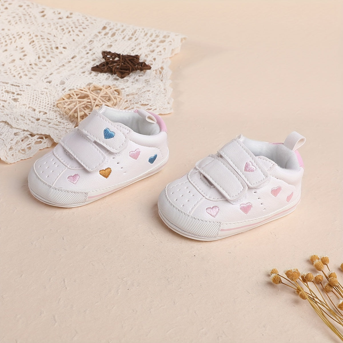 Baby Girl Sneakers Lightweight Non-Slip Shoes for All Seasons