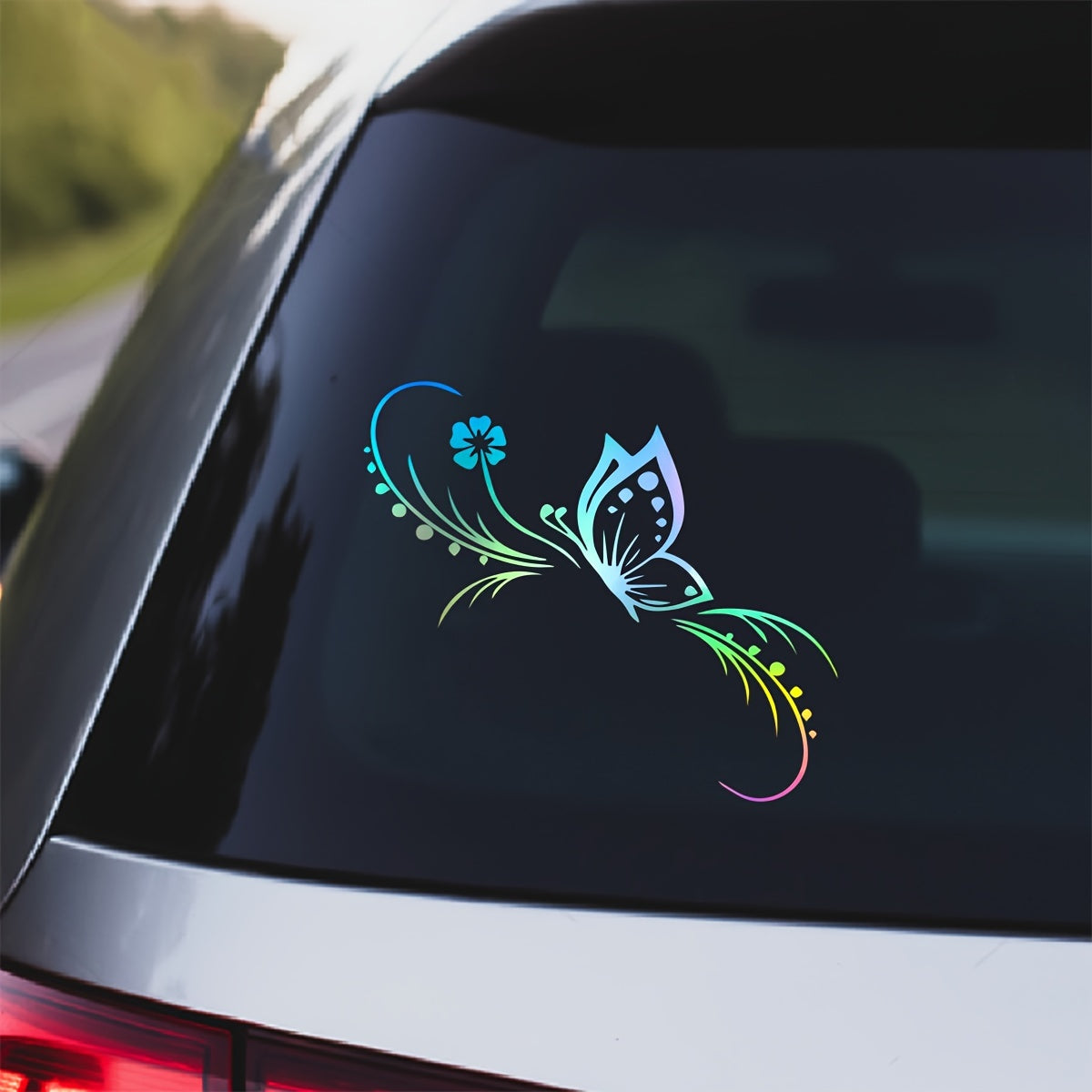 Car Floral Sticker Reflective Vinyl Decal for Cars and Motorcycles
