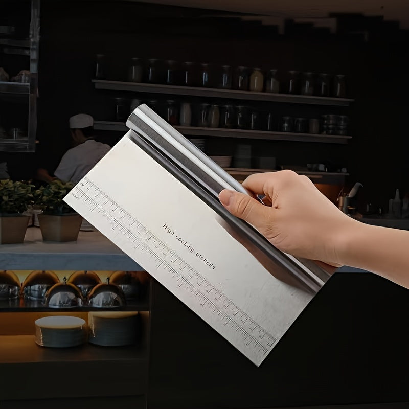 Stainless Steel Dough Cutter Pastry Scraper Kitchen Utensil for Baking