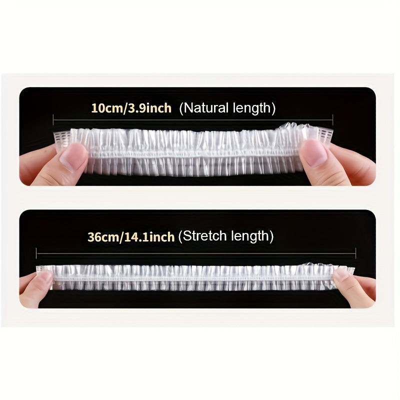 Cubiertas reutilizables elásticas para alimentos de plástico transparente para varios tamaños