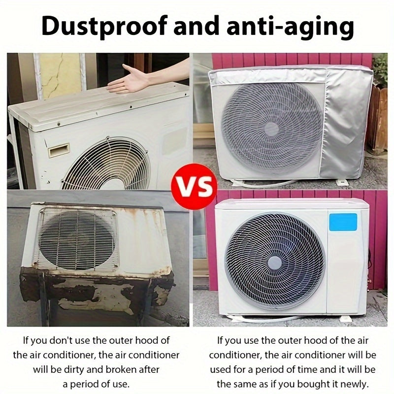 Outdoor Air Conditioner Cover Dustproof Anti-Aging Weatherproof for Outdoor Use