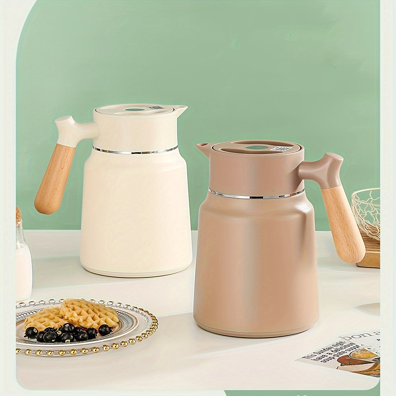 Stainless Steel 1.5L Double-Wall Vacuum Insulated Carafe Hot Water Dispenser