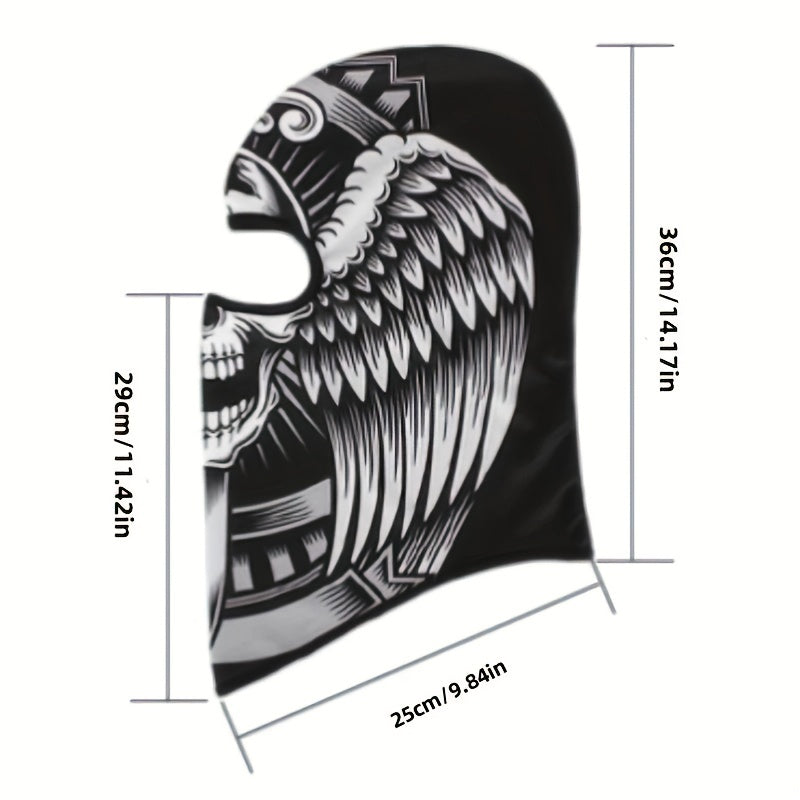 Full Face 3D Anime Skull Balaclava Ski Mask for Men and Women for Cycling Skiing and Outdoor Sports
