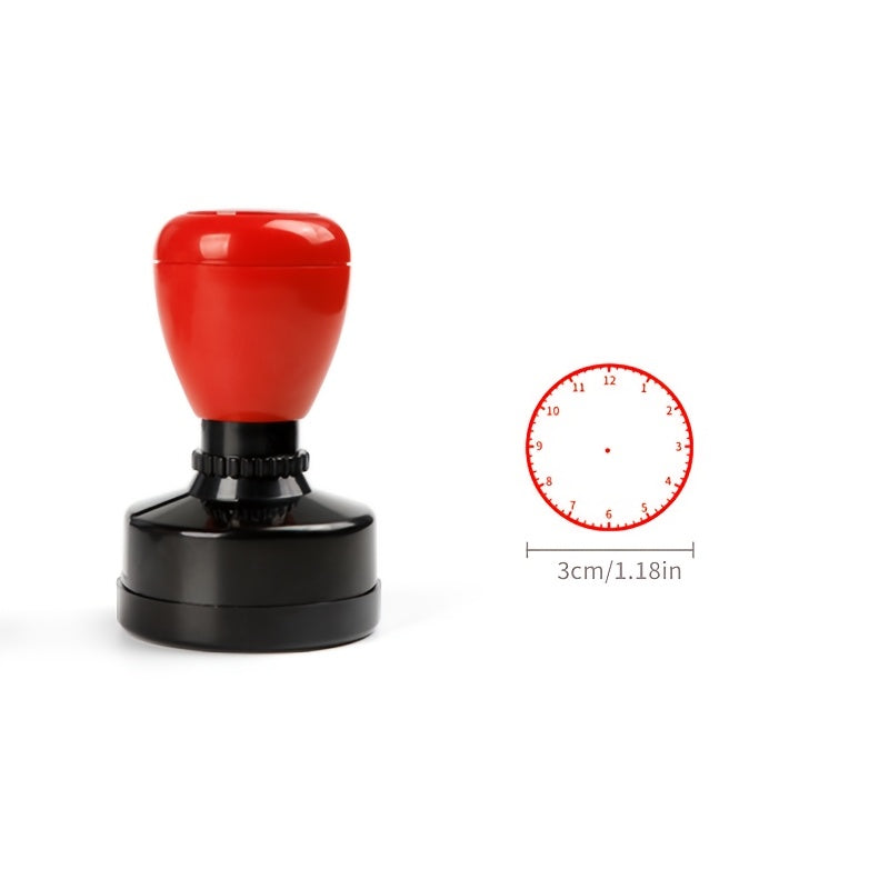 Educational Stamp Set for Teaching Time with Pictures for Students and Teachers