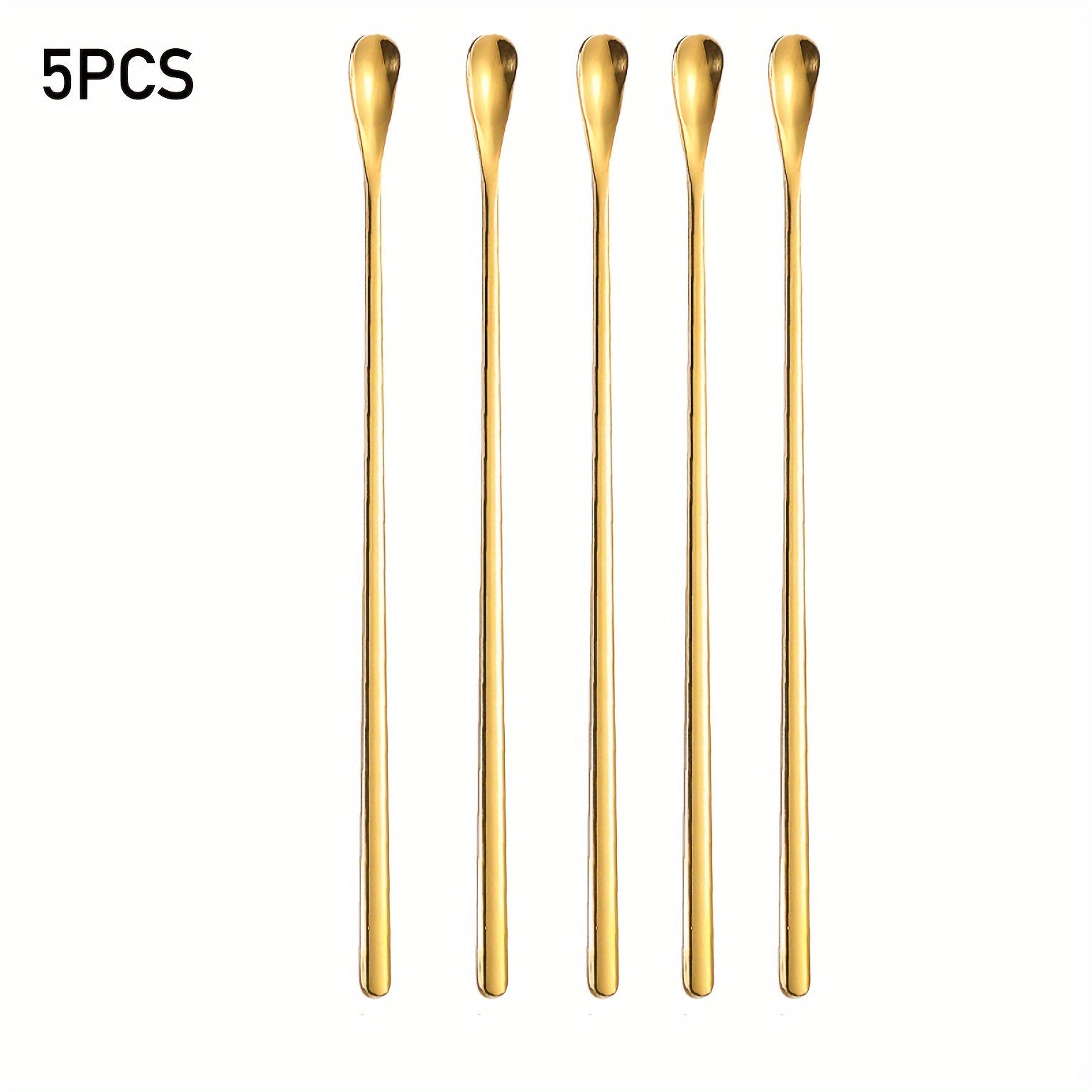 Long-Handled Stainless Steel Cocktail Stirring Spoon 22cm for Drinks and Coffee