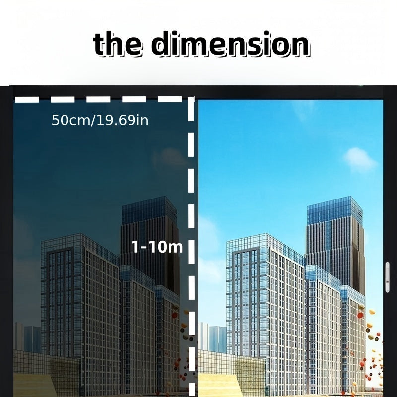 Black Window Film Insulation Sun Protection Privacy Sticker 25% VLT 0.5x10m