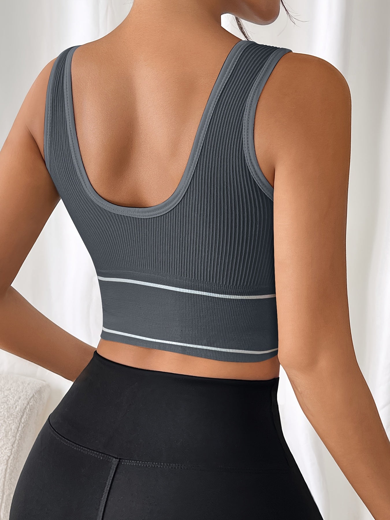 Women's Plus Size Sports Bra Tank Top Wire-Free Breathable Pack