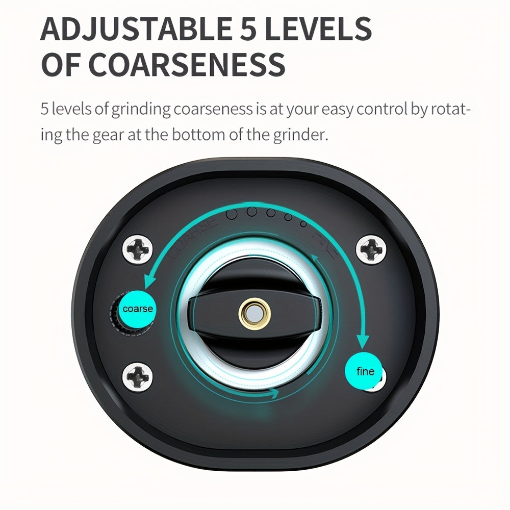 Electric Salt and Pepper Grinder Set Stainless Steel Battery Powered Adjustable