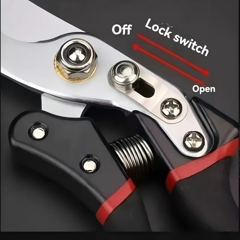 Japanese Garden Pruning Shears, Carbon Steel Blades, Bypass, Vintage Style