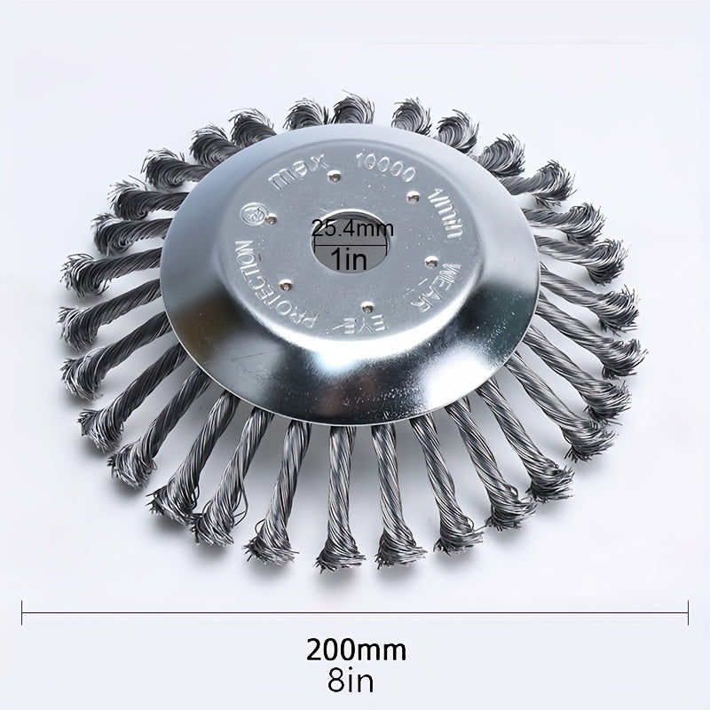 Cuchillas de alambre de acero para cortacésped de 6/8 pulgadas con articulación giratoria piezas de recambio