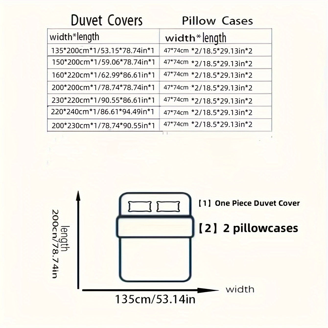 Soft Microfiber Bedding Set 3 Pieces Duvet Cover and Pillowcases All-Season