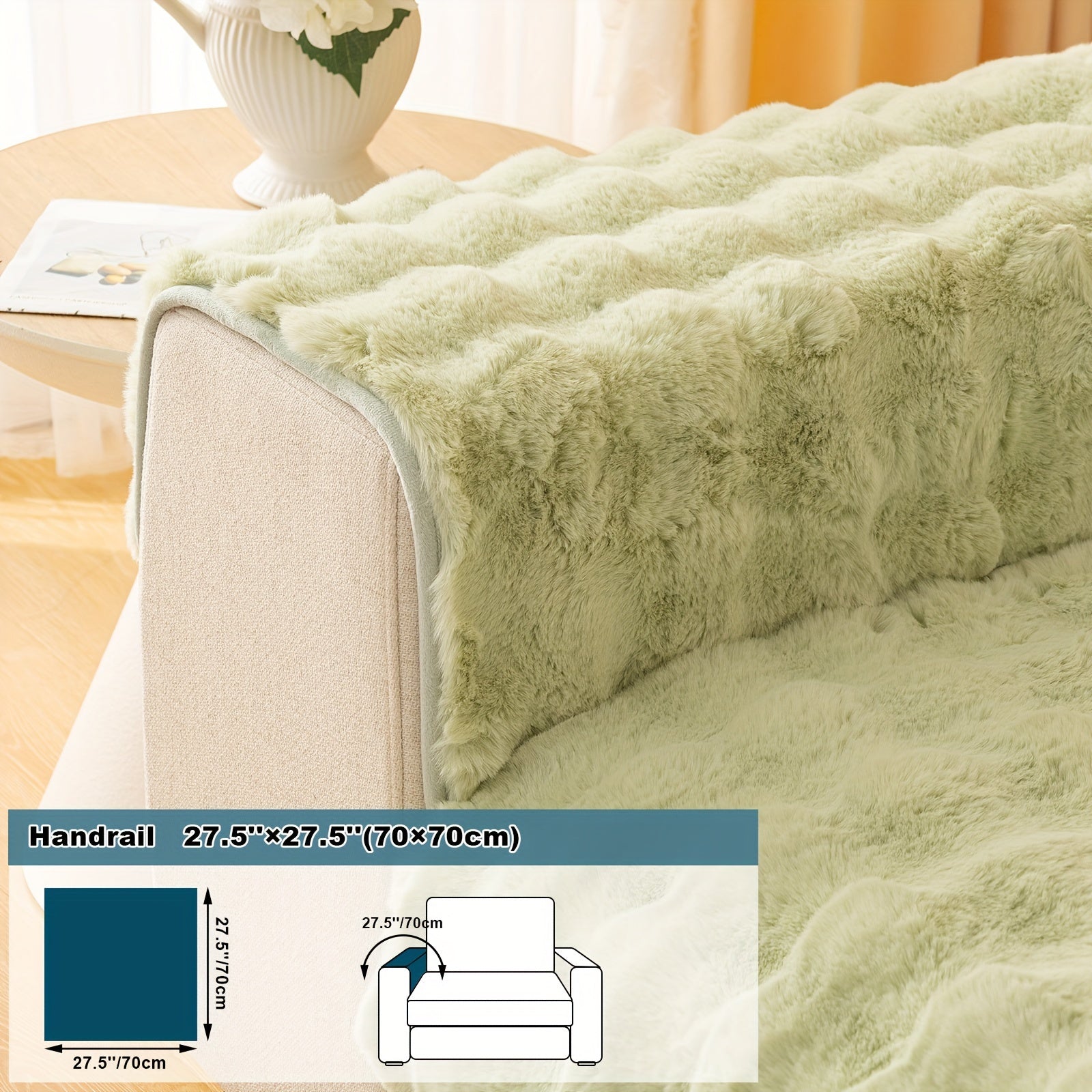 Имитация кролика плюшевая подушка-диван для домашних животных, дружелюбная к собакам с нескользящим чехлом для защиты мебели и декора в спальне, офисе или гостиной.