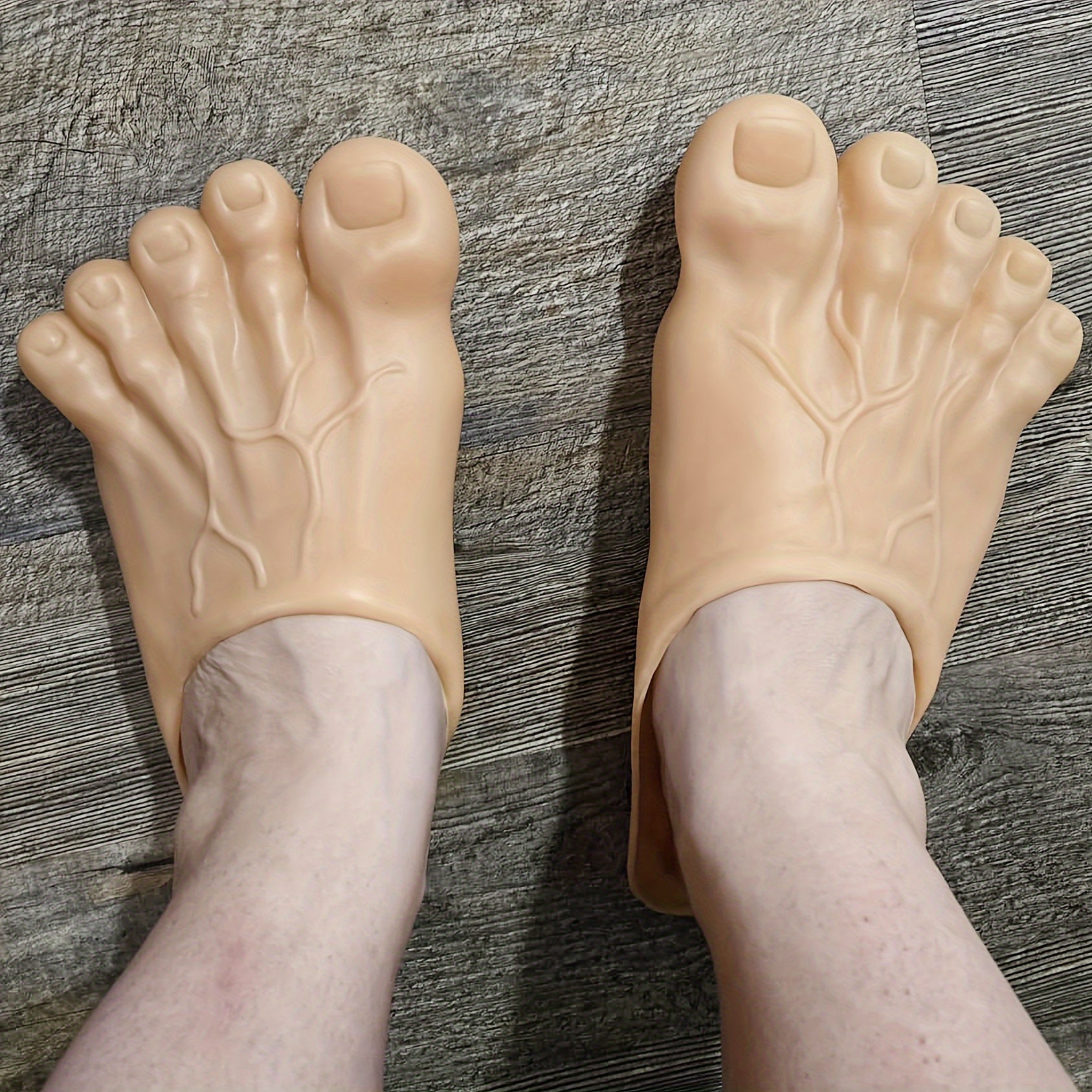 Adult Unisex PVC Big Foot Costume Shoes Funny Feet Slippers