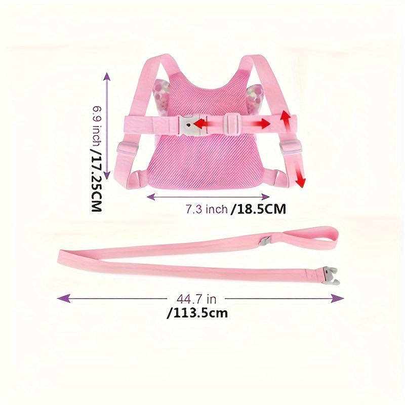 Girls Polyester Butterfly Wings Safety Harness and Leash Set