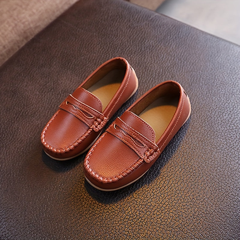 Yigitlar uchun Vintage Slip-On Loafers engil, sirpanmaydigan poyabzal, barcha mavsumlar uchun