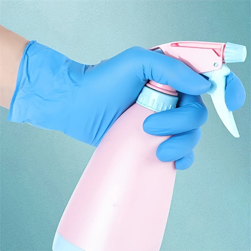 Disposable Blue Nitrile Gloves for Cleaning, Food Handling, and Pet Care