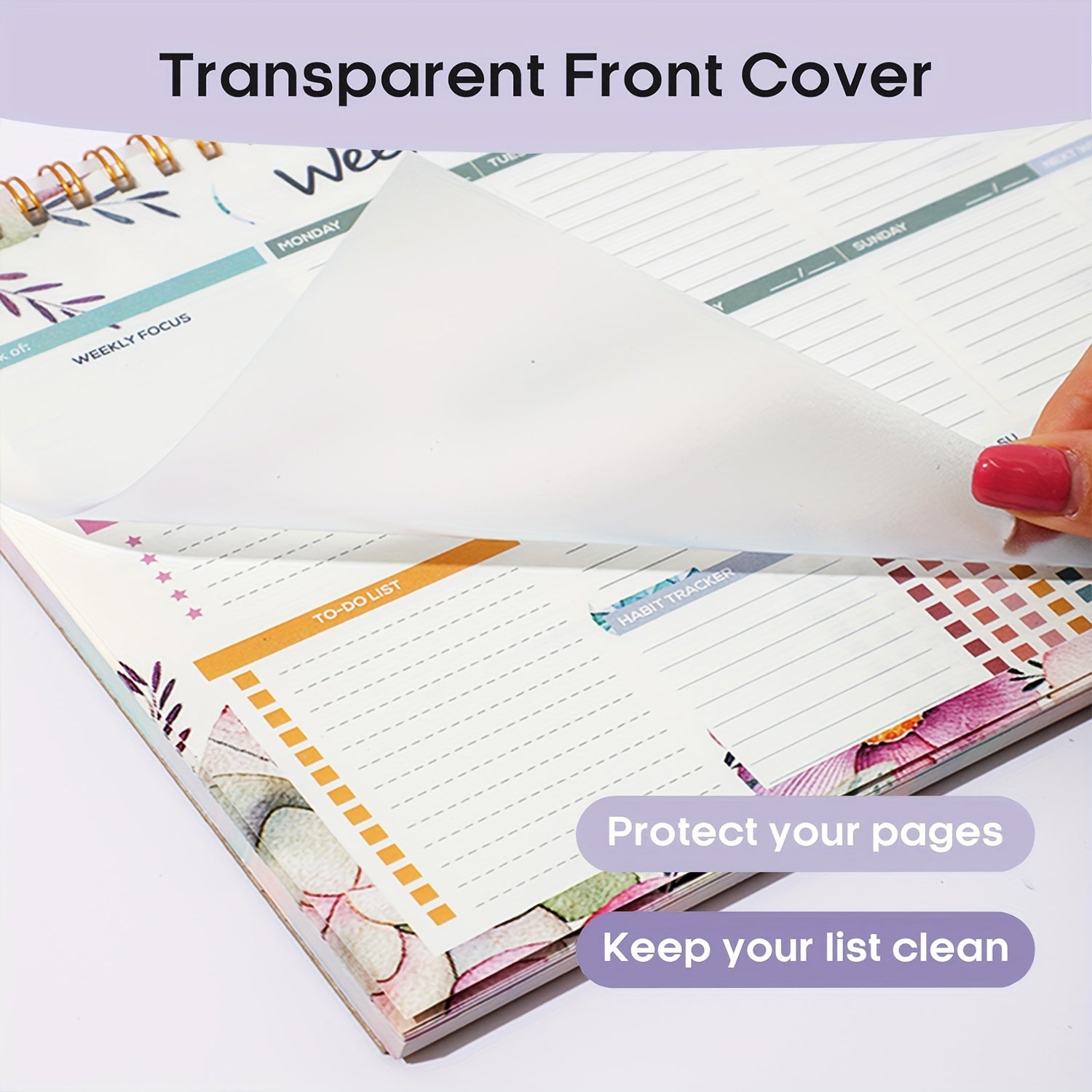 Adult Weekly Planner with 52 Tear-Off Sheets Calendar Organizer