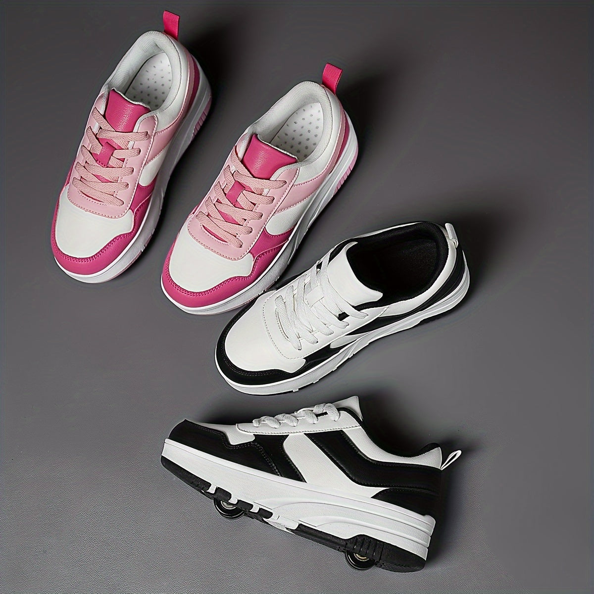 Bolalar uchun nafas oladigan Preppy uslubidagi roller skeytlar, erkaklar va ayollar uchun, barcha mavsumlar uchun