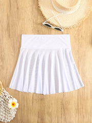 Falda de playa transparente de cintura alta para mujer, para trajes de baño y ropa de vacaciones