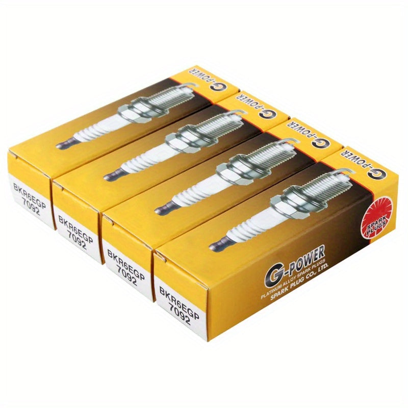 4 dona Spark Plugs White Gold uchun Kompakt Avtomobillar uchun Avtomobil almashtirish