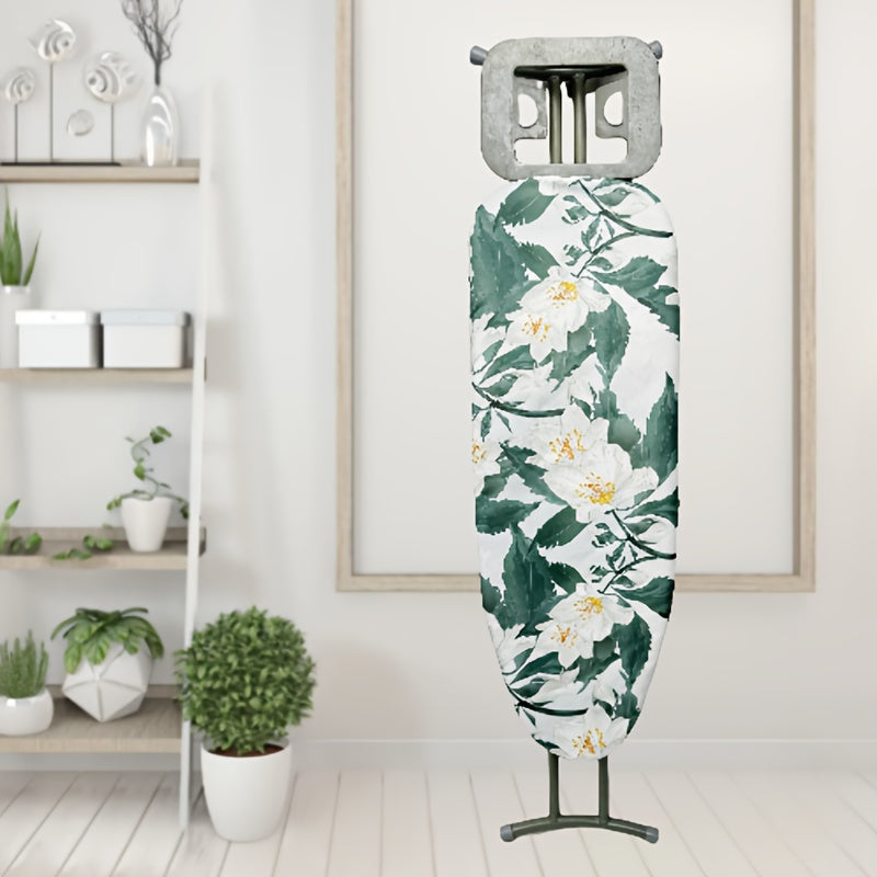Funda para tabla de planchar floral, resistente al calor, de poliéster grueso, fácil de instalar