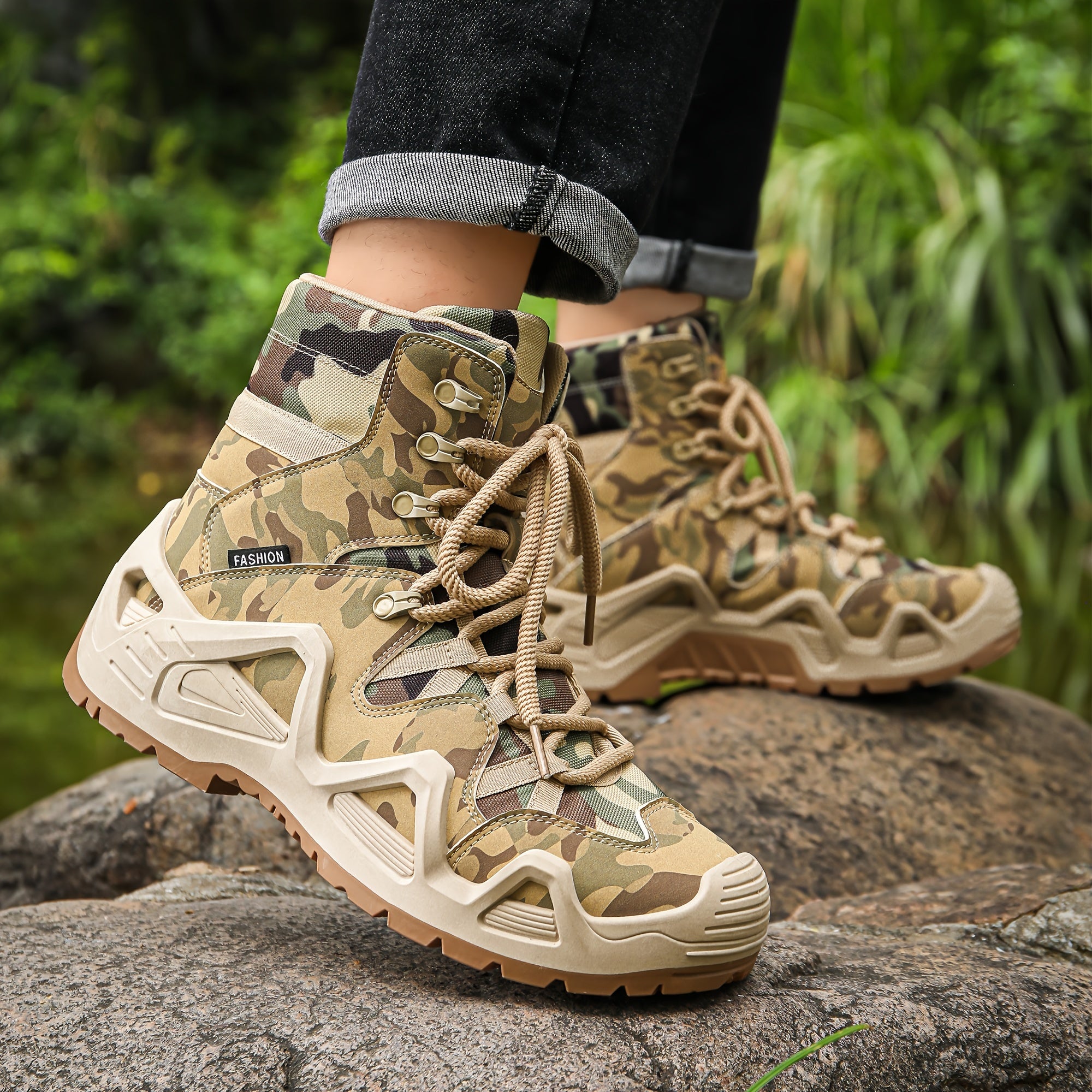 Мужские повседневные ботинки из PU-сетки с круглым носком, шнуровкой, для всех сезонов