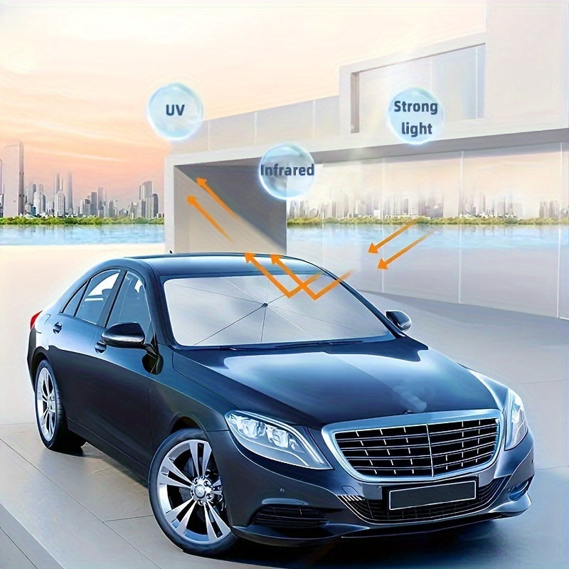 Универсальный складной солнцезащитный козырек для автомобиля, водонепроницаемый, из нержавеющей стали, защита от ультрафиолета