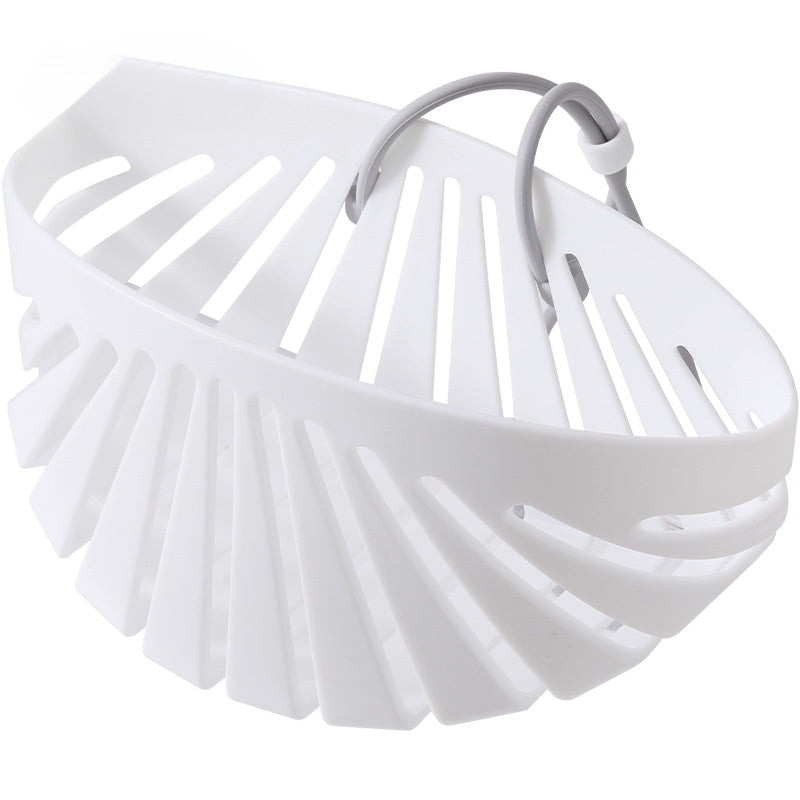 Modern Plastic Kitchen Sink Caddy with Drainage System Wall Mount Organizer