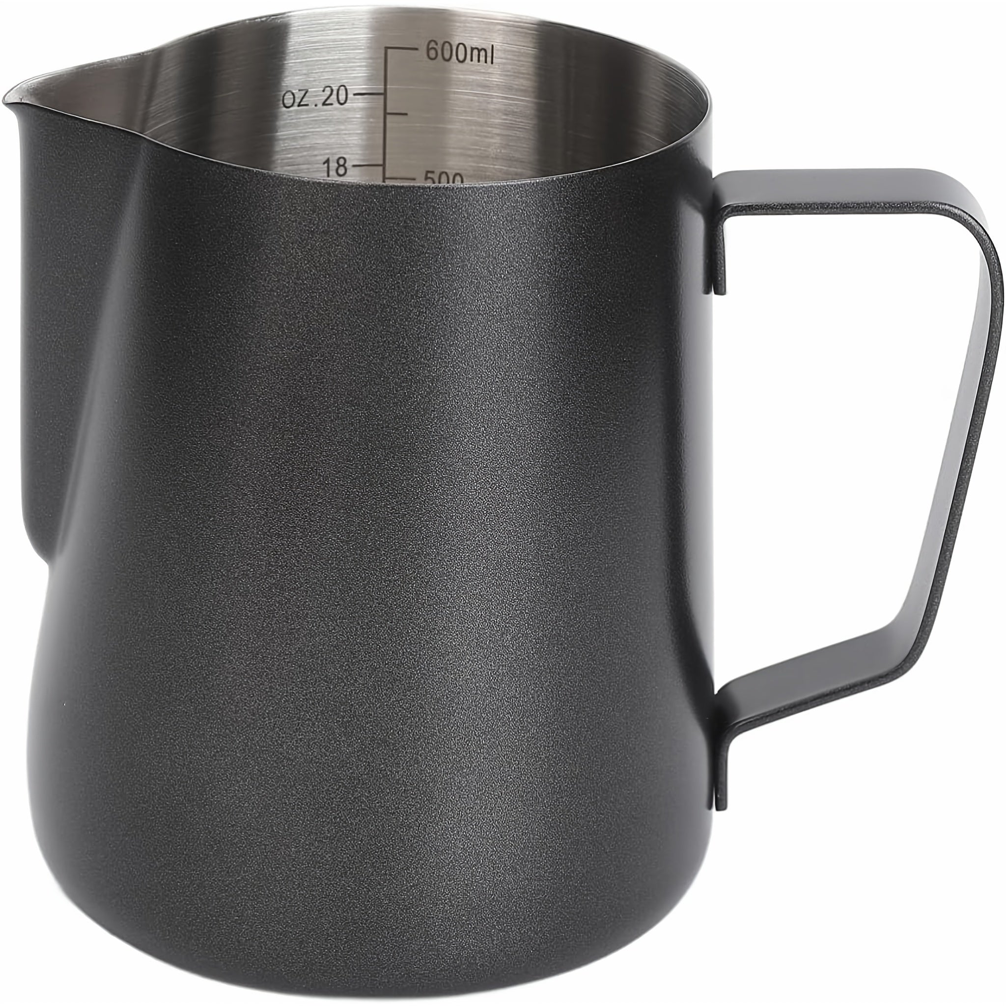 Stainless Steel Milk Frothing Pitcher 12oz 20oz Thickened Coffee Steaming Cup White