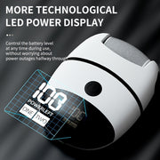 Электрическая щетка для ног с ЖК-дисплеем и 5 насадками для удаления омертвевшей кожи