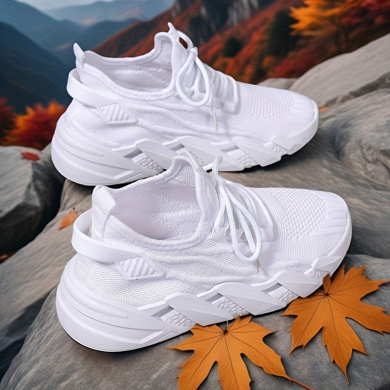 Women’s Breathable Mesh Casual Sneakers Lightweight Running Shoes White