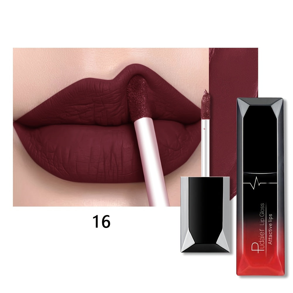 Women Matte Lip Glaze Liquid Lipstick Waterproof Long-Lasting Non-Transferable