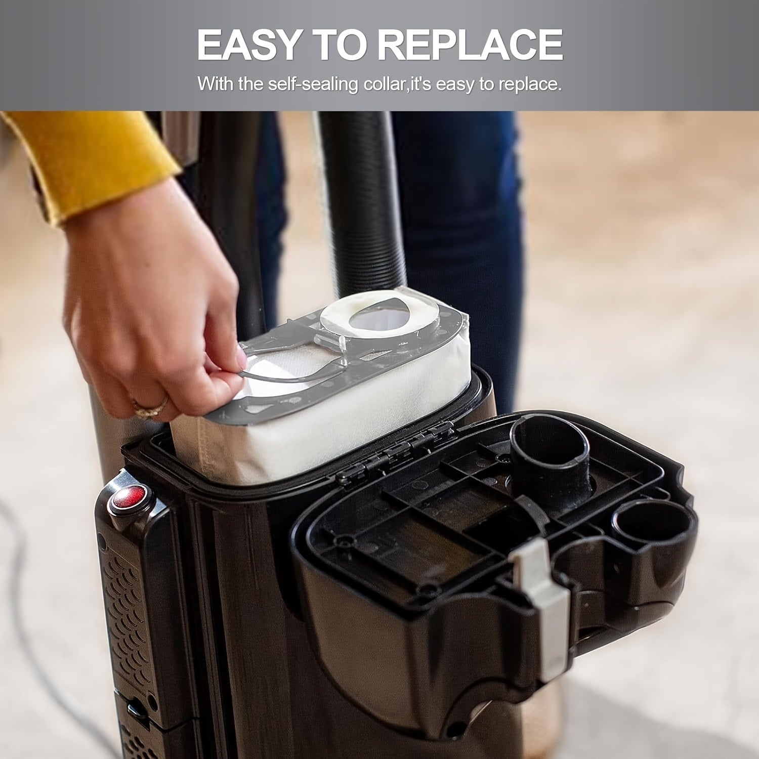 Riccar R25 seriyasi R25S, R25D, R25P uchun 8 ta mustahkam vertikal vakuum sumkalar to'plami, og'ir vaznli plastikdan tayyorlangan, uy va oshxona polini tozalash uchun ideal, vakuum tozalagichlar uchun almashtirish qismlari.