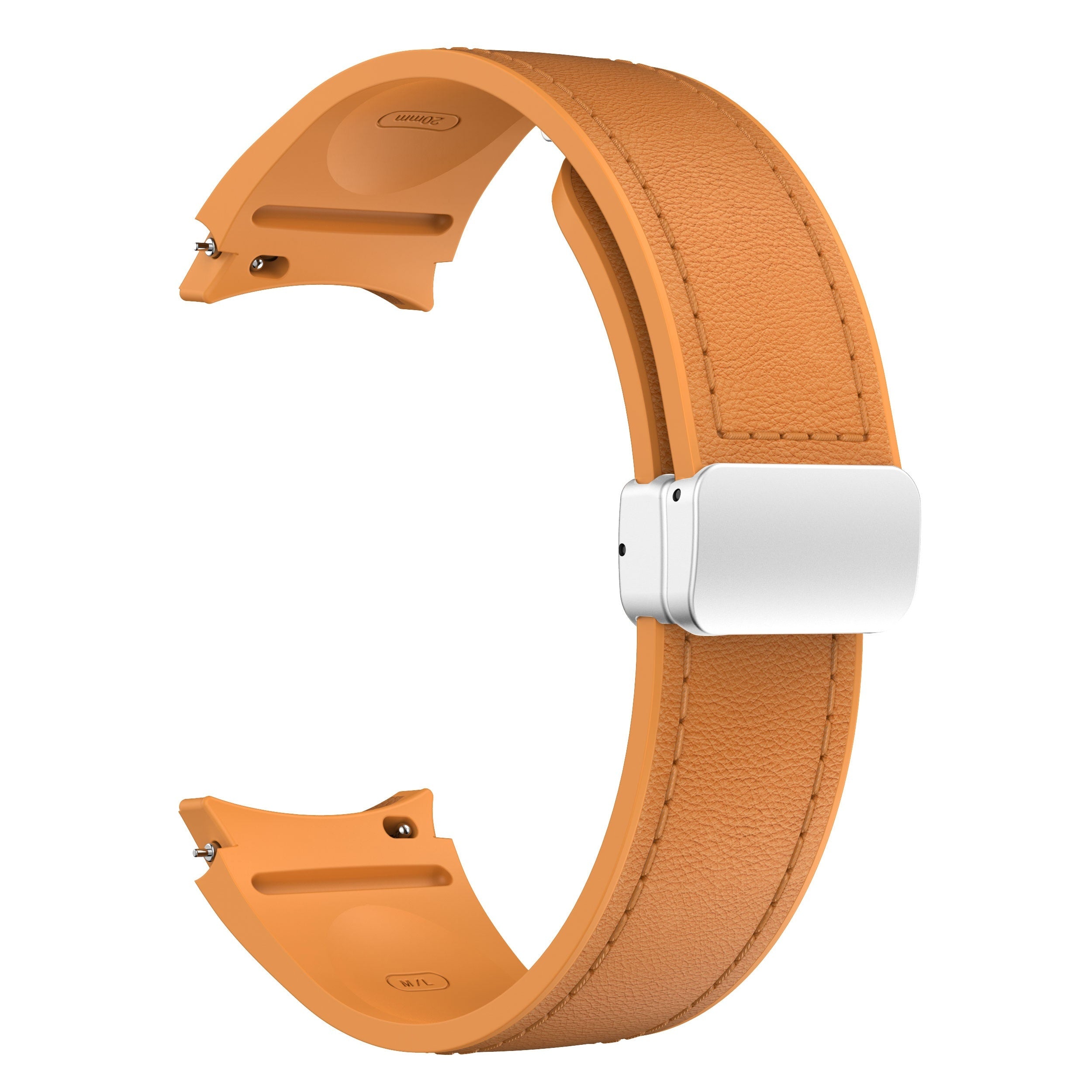 Silicone Smartwatch Strap 20mm with Magnetic Buckle for Galaxy Watch 4 5 6