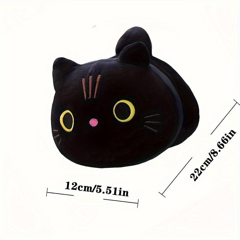 25cm Plush Toy Cartoon Cat in White Black Orange Gray for Kids