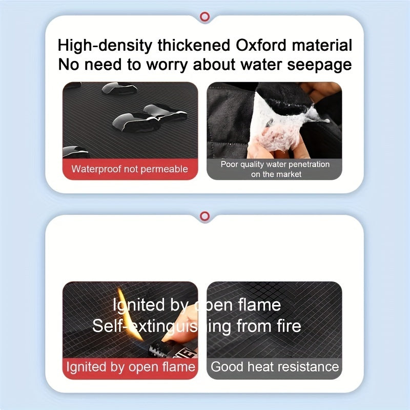 Универсальное покрытие для лобового стекла из прочной Oxford ткани, защита от снега и солнца, всесезонное