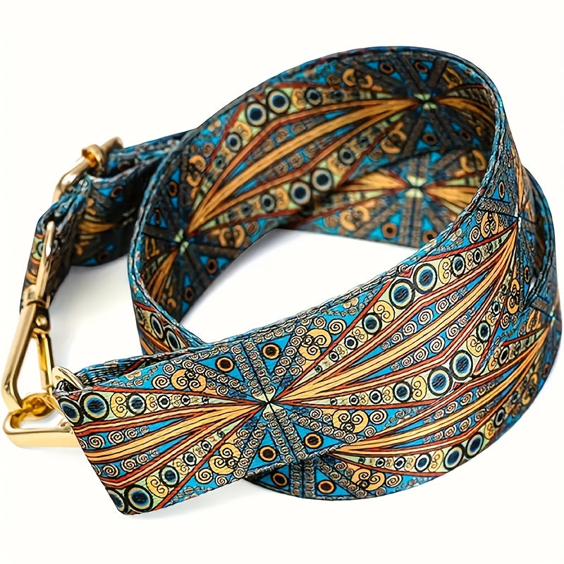 Adjustable Wide Shoulder Strap for Bags Bohemian Ethnic Style Nylon Travel Accessories