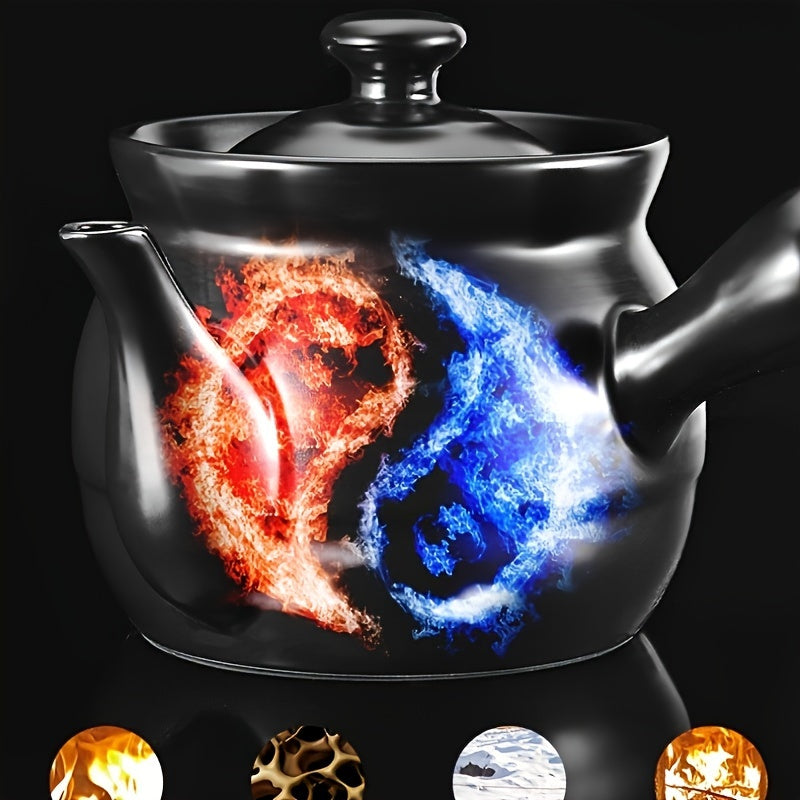 Yuqori haroratga chidamli yopishmaydigan sho‘rva qozoni, keramik qozon, sho‘rva, guruch pishirish uchun