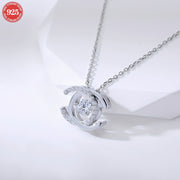 0.5ct Moissanite taqinchoqli uzuk, S925 kumushda, GRA sertifikati bilan