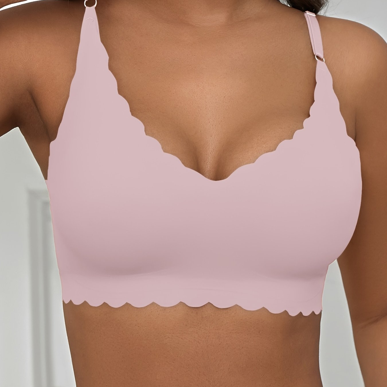 Plus Size Seamless Wireless Bra Comfortable Fit High Elasticity