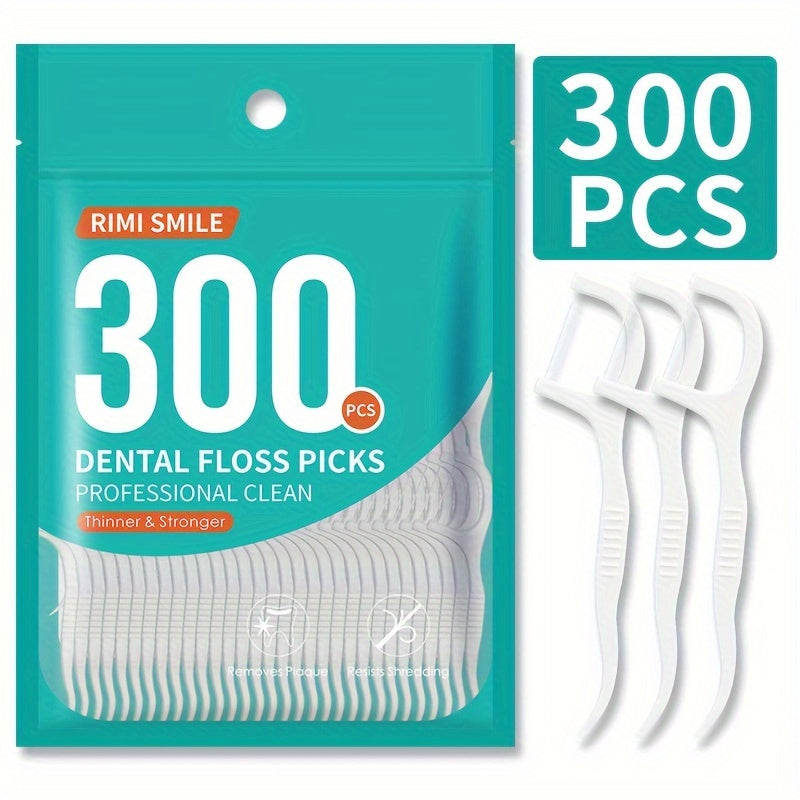 Dantellar iplar Polyethylene ta'msiz tish tozalash 300 dona paket