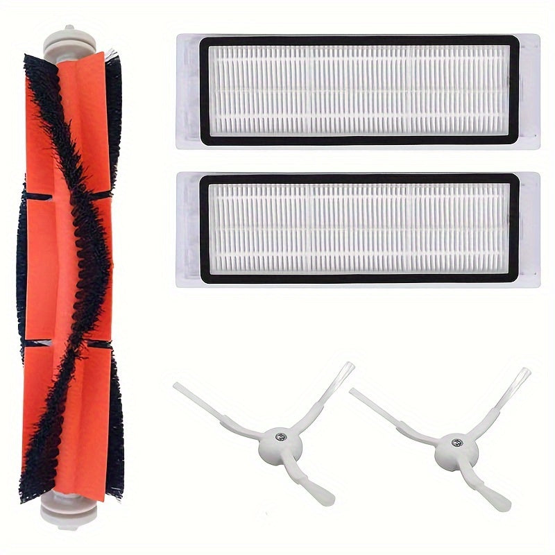 Xiaomi Roborock S50 S51 S55 S5 Xiaowa Mi Mijia E25 C10 robot tozalagich uchun almashtirish qismlari to'plami 5 ta asosiy cho'tka, Hepa filtr va yon cho'tka o'z ichiga oladi.