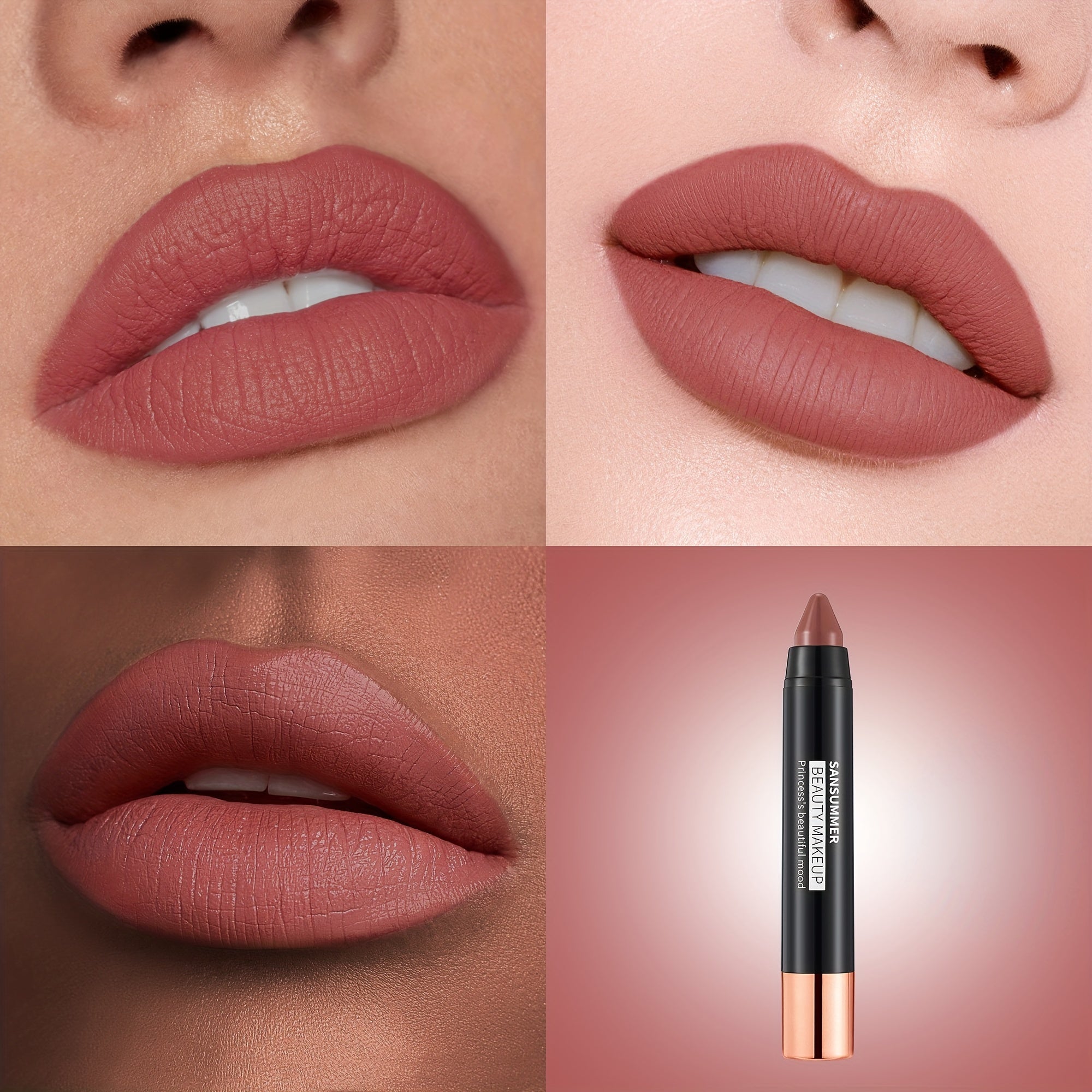 Juego de labiales para mujer, ocho colores, hidratantes y de larga duración