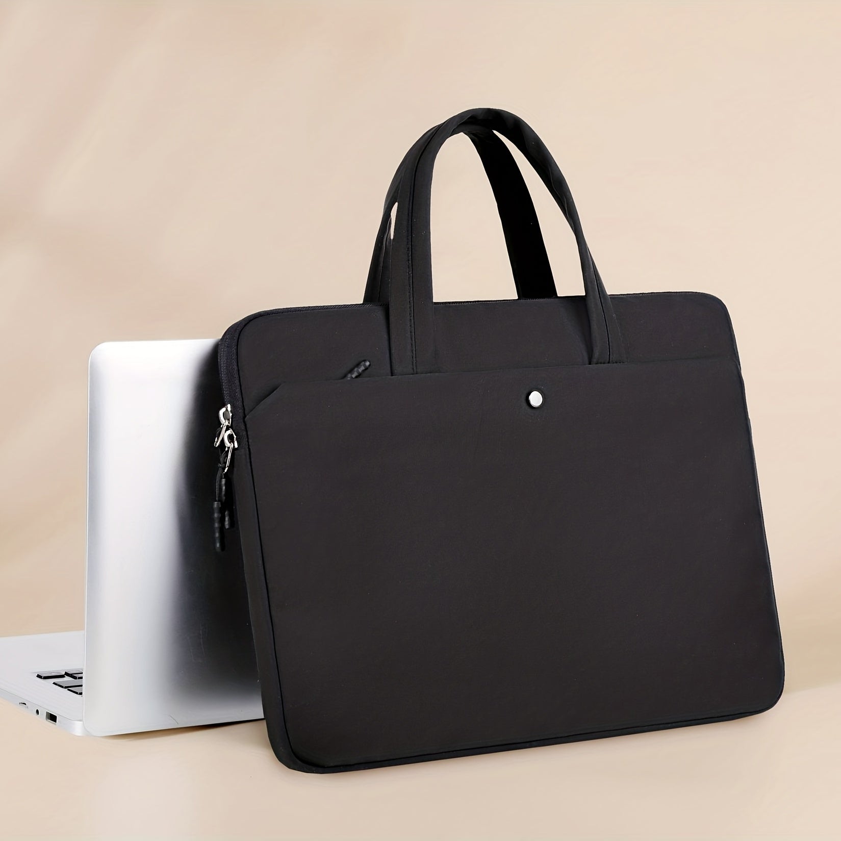 Large Capacity Waterproof Nylon Laptop Bag for Office School and Travel