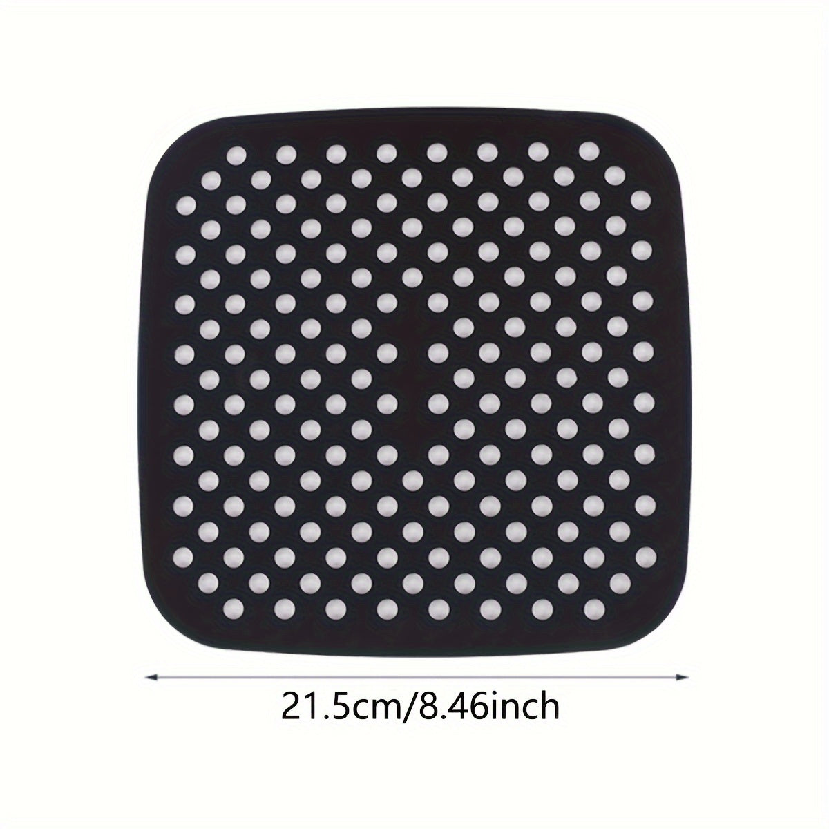 Многоразовая силиконовая подкладка для фритюрницы в красном и черном цветах, легко очищаемый, антипригарный коврик, идеально подходящий для здорового приготовления пищи, подходит для большинства фритюрниц.