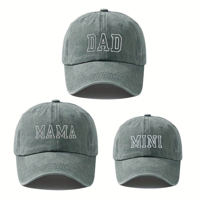 3-Pack Polyester Baseball Caps for Teens Ramadan Flags Embroidered Slogan Lightweight Breathable All-Season