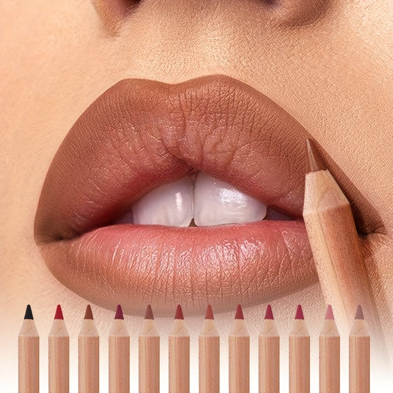 Women's Matte Lip Liner Pencil Long-Lasting Precision Daily Makeup