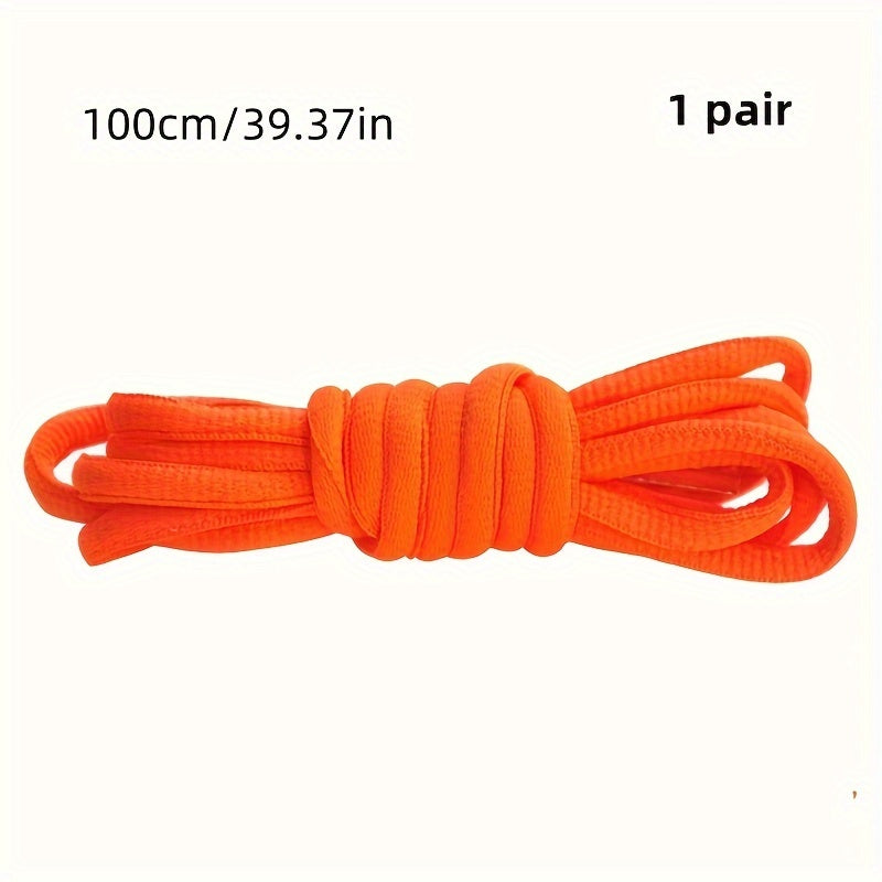 Unisex Classic Nylon Half Round Shoelaces for Sneakers 100cm-120cm